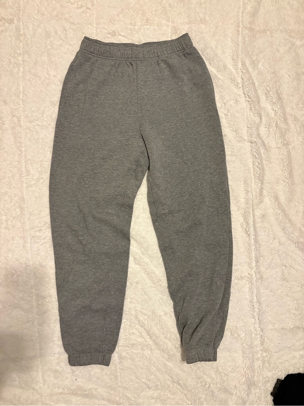 Gray Jogger Sweatpants Target Brand Elastic Waist Cuffed Ankles Cotton Blend